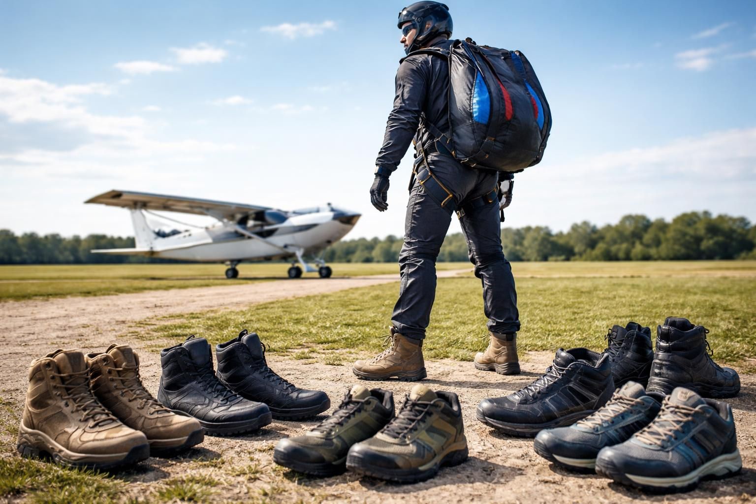 découvrez comment choisir les meilleures chaussures pour un saut en parachute en toute sécurité, alliant confort, maintien et protection optimale.