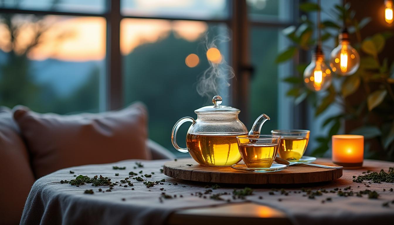 découvrez les différentes variétés de thé vert à déguster le soir et enrichissez vos soirées avec des saveurs raffinées et relaxantes. idéal pour apaiser l'esprit et savourer des moments de détente, explorez notre sélection pour une expérience unique.