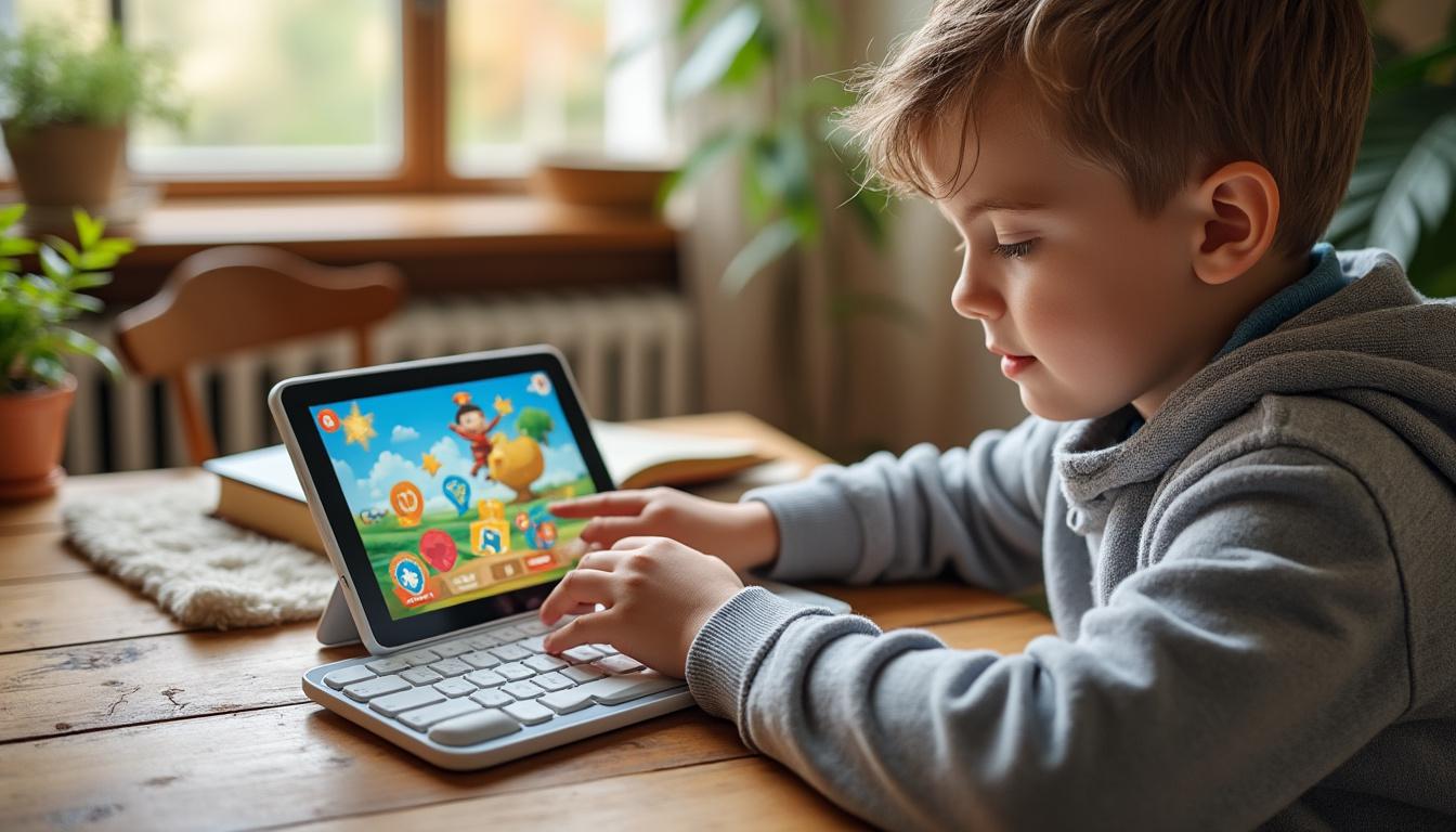 découvrez la tablette tactile enfant by gulli, équipée de la technologie kurio qui transforme le jeu éducatif en une expérience interactive et ludique. idéale pour stimuler l'apprentissage et la créativité tout en garantissant sécurité et divertissement pour les plus jeunes.