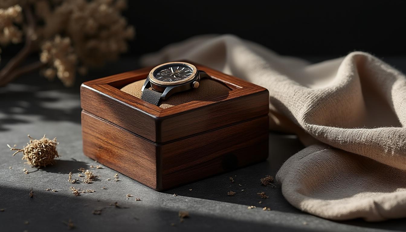 découvrez le coffret cadeau montre en bois konifer, alliant élégance et respect de l'environnement. offrez un accessoire unique, chic et durable, parfait pour les amateurs de montres et de nature.