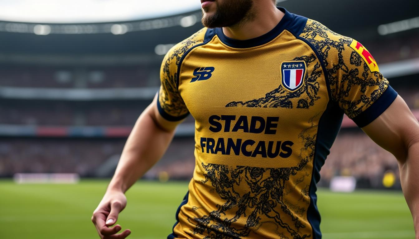 découvrez le nouveau maillot stade français asics pour la saison à venir, alliant design moderne et performances optimales. son rendu impressionnant fera sensation sur le terrain comme dans les tribunes. préparez-vous à soutenir votre équipe avec style !