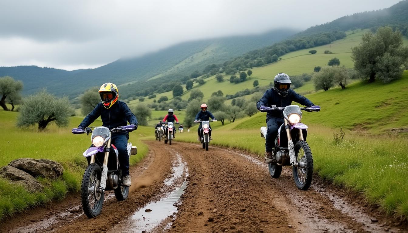 découvrez l'école moto off-road au pays basque, un cadre idyllique pour les passionnés de pilotage. apprenez à maîtriser votre moto dans un environnement naturel exceptionnel, entre montagnes et plages, avec des instructeurs expérimentés pour vous guider.