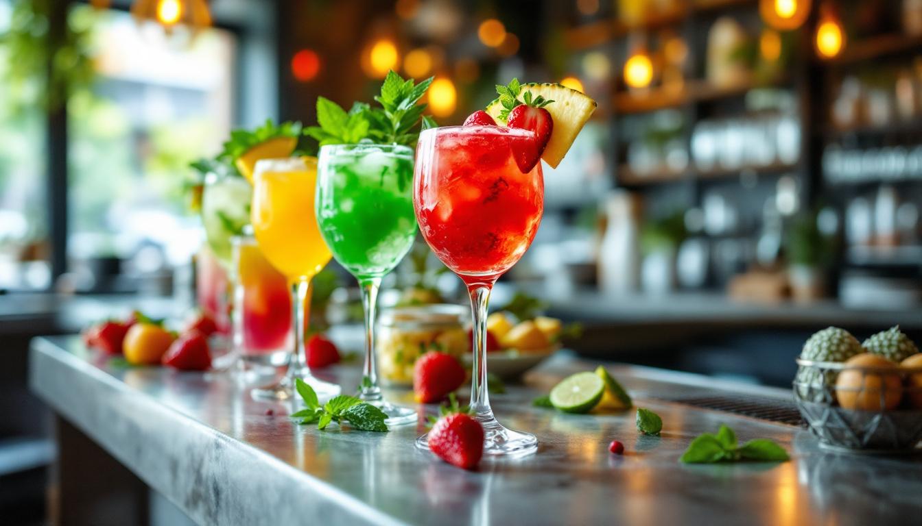découvrez nos recettes de cocktails créatifs sans alcool, parfaits pour toutes vos occasions festives. savourez des boissons élégantes et rafraîchissantes sans compromis sur le goût !