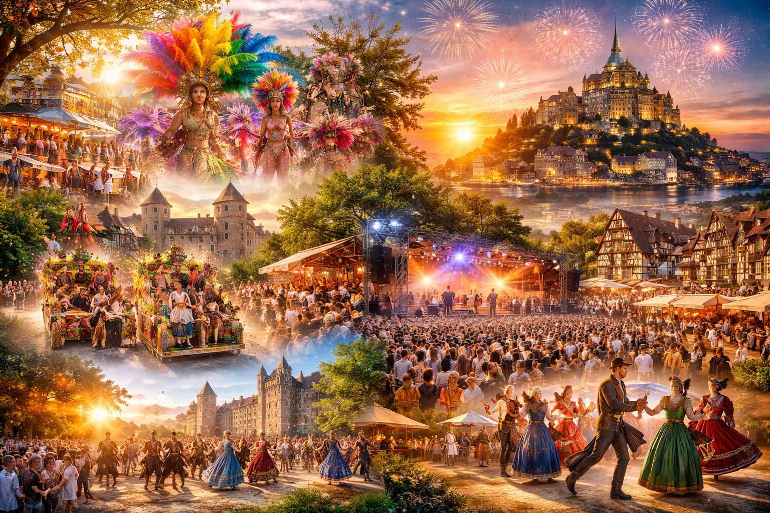 découvrez les festivals et événements emblématiques de chaque région et province, une célébration riche de culture, traditions et convivialité à travers tout le pays.