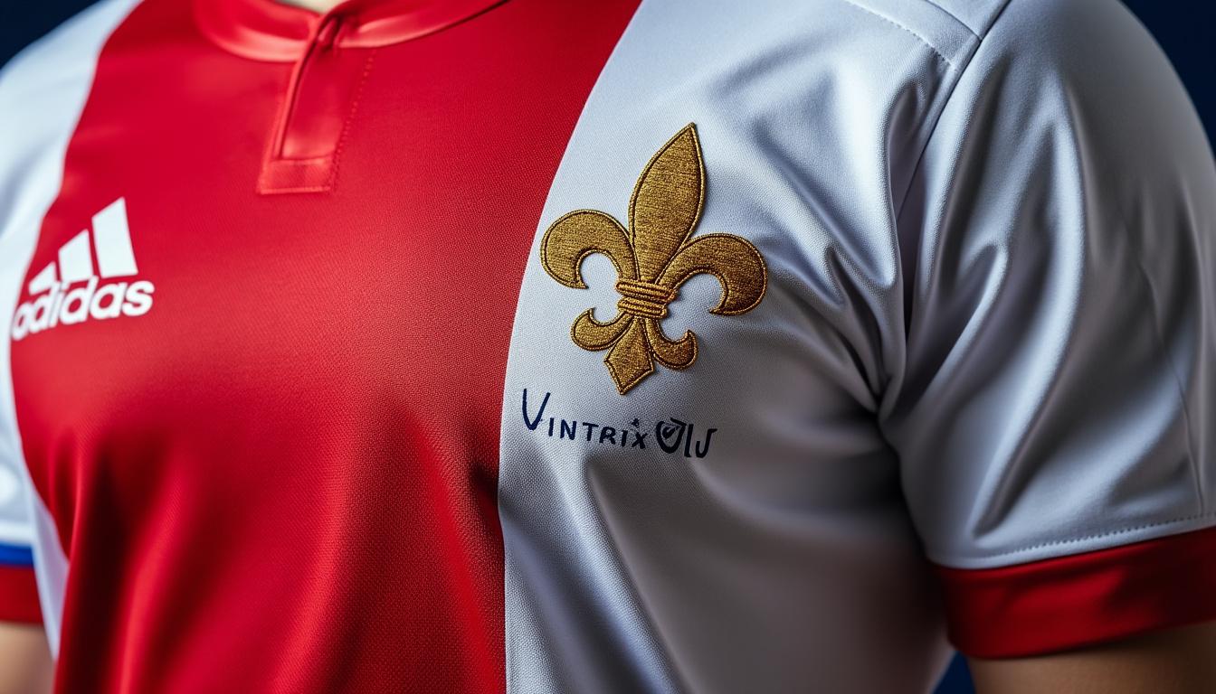 découvrez le maillot stade français orné de la fleur de lys : un symbole élégant qui marie l'héritage historique du club à un design résolument moderne. idéal pour les passionnés recherchant authenticité et innovation.