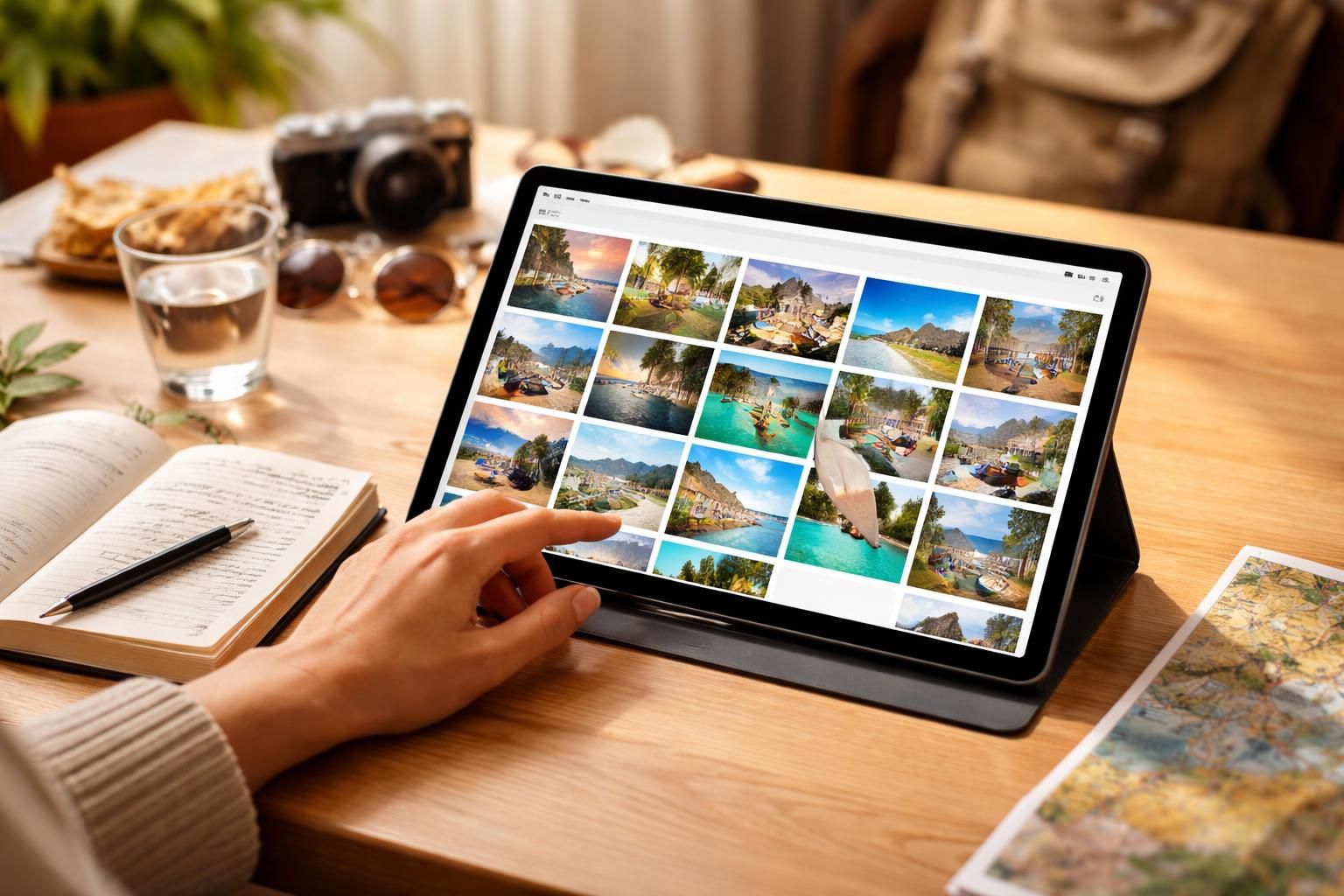 apprenez à trier et sauvegarder facilement vos photos de voyage sur votre tablette samsung pour garder vos souvenirs en sécurité et bien organisés.