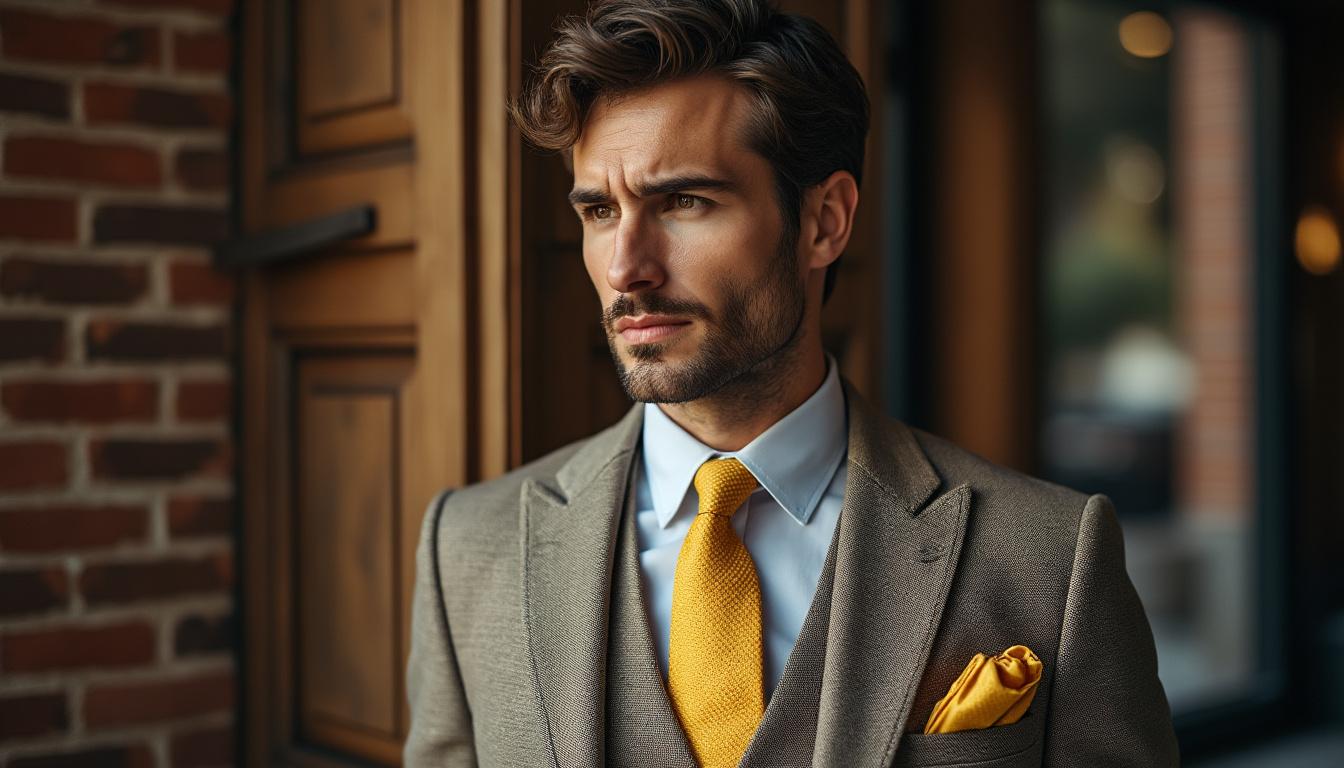 découvrez pourquoi la cravate homme jaune pastel est l'accessoire incontournable de cette saison. apportez une touche de fraîcheur et de sophistication à votre tenue avec cet élégant accessoire qui illumine n'importe quel look. ne manquez pas l'occasion de vous démarquer avec style.