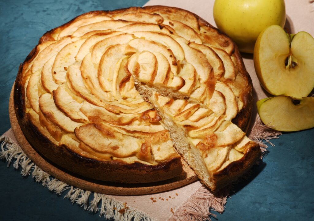 Homemade apple cake